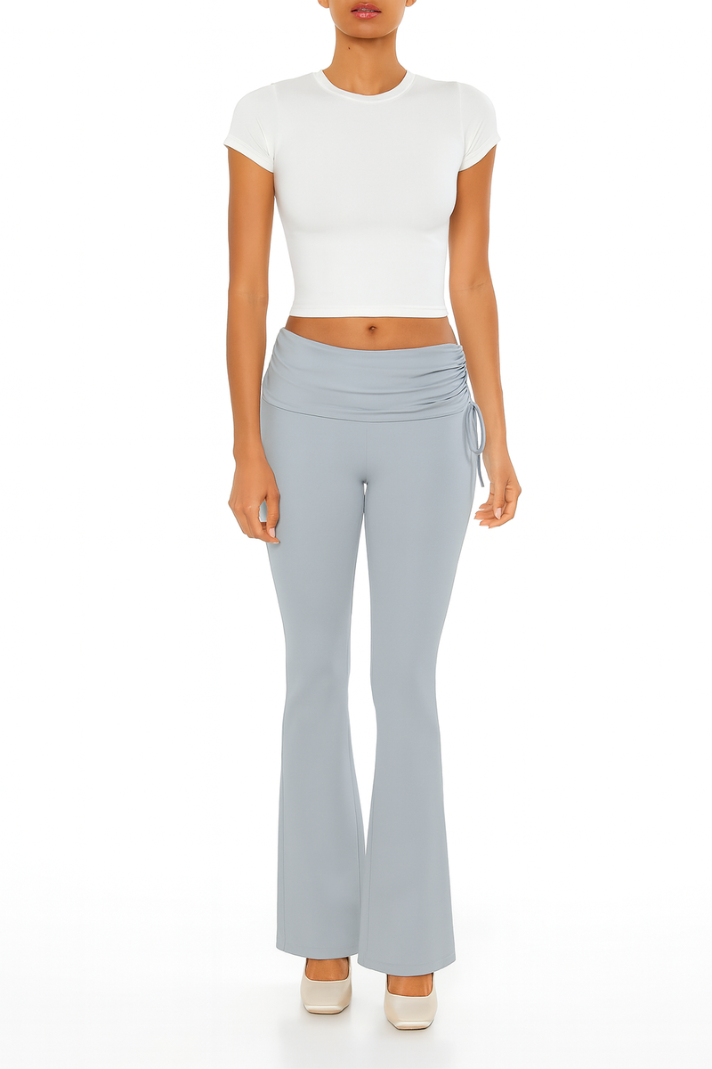 Drawstring Flare Leggings