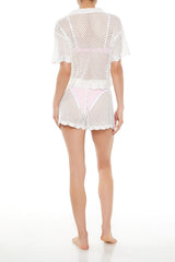 Crochet Swim Cover-Up Shorts