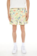 Fish Print Swim Trunks
