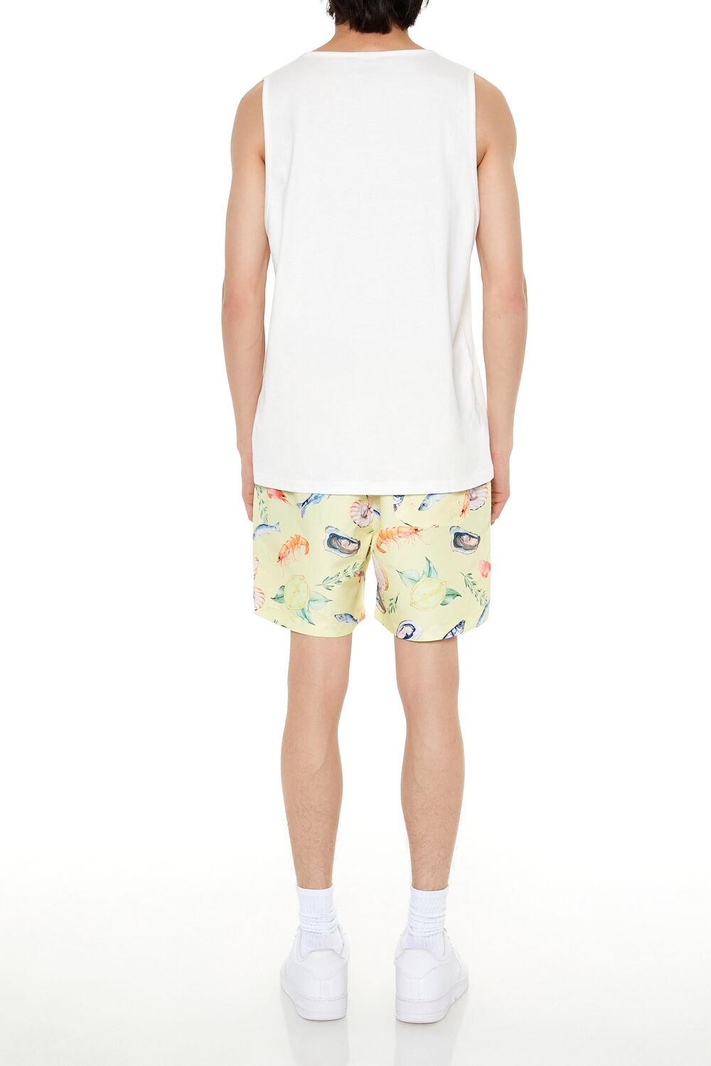 Fish Print Swim Trunks