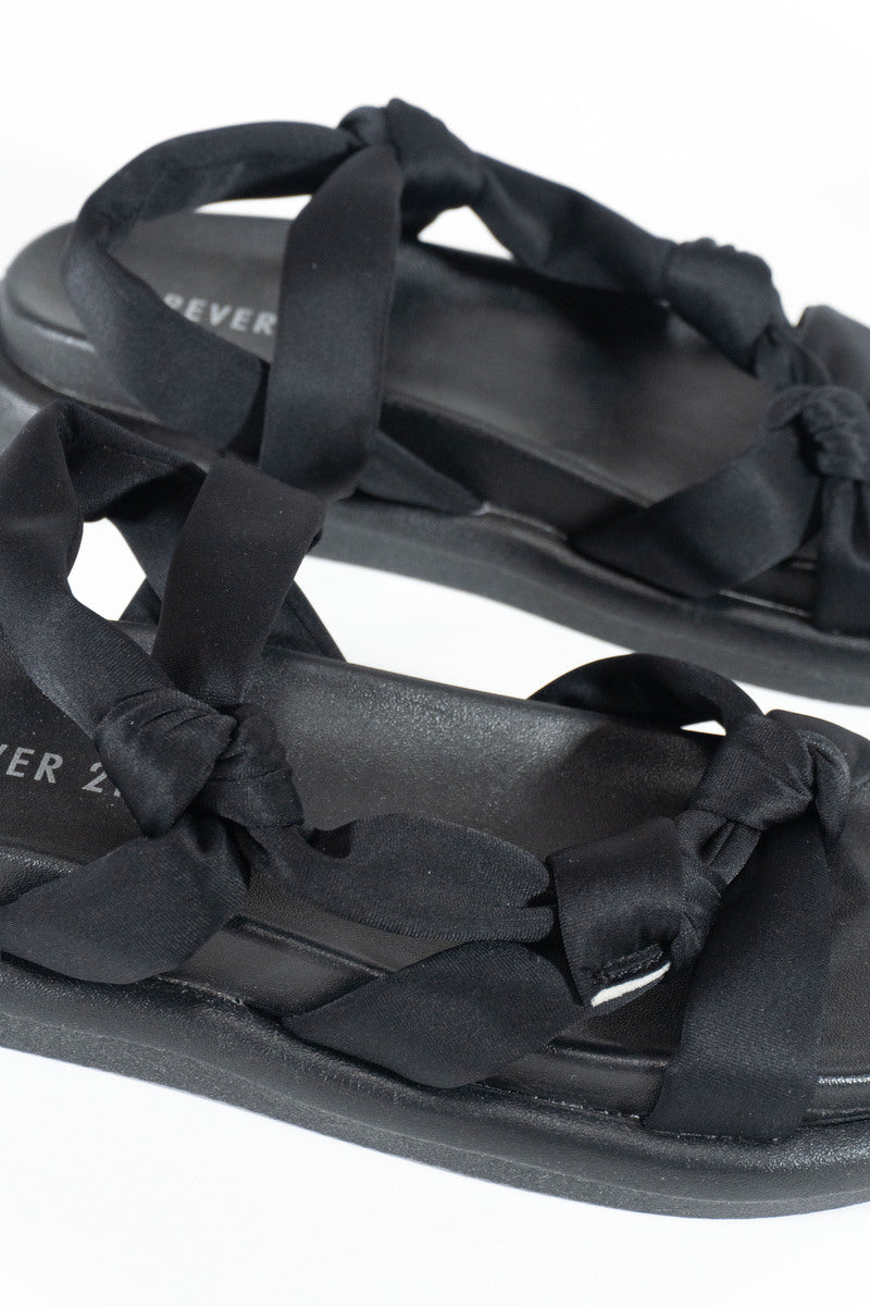 Knotted Platform Sandals