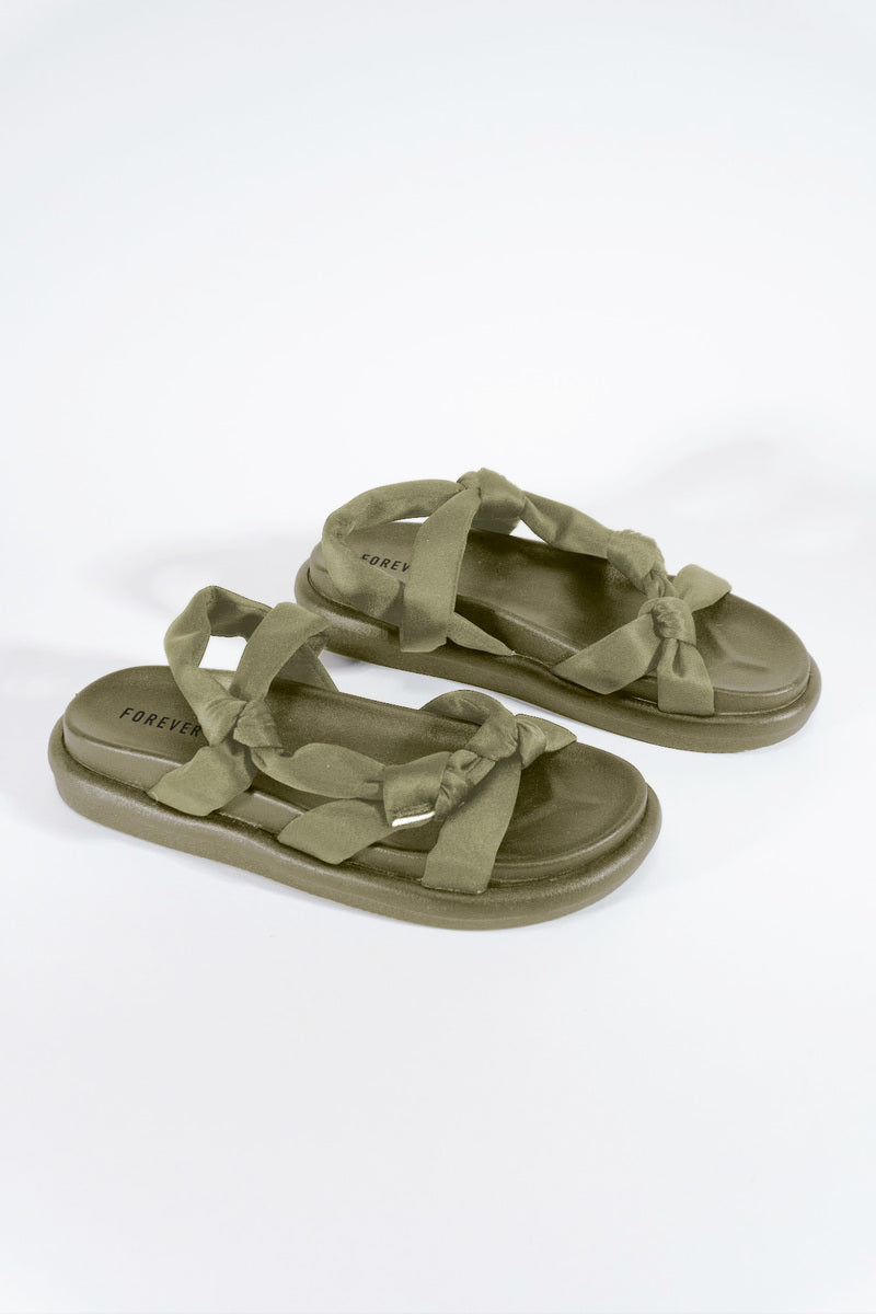 Knotted Platform Sandals