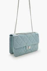 Quilted Chain-Strap Shoulder Bag
