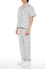 Striped Slim-Fit Cargo Pants