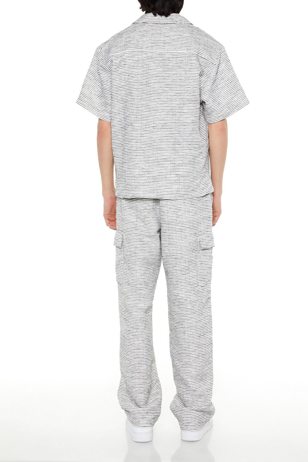 Striped Slim-Fit Cargo Pants
