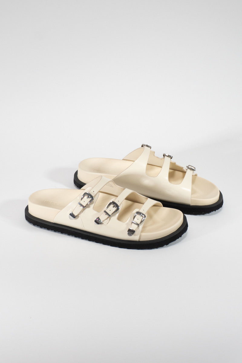 Chunky Faux Leather Sandals