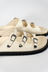 Chunky Faux Leather Sandals