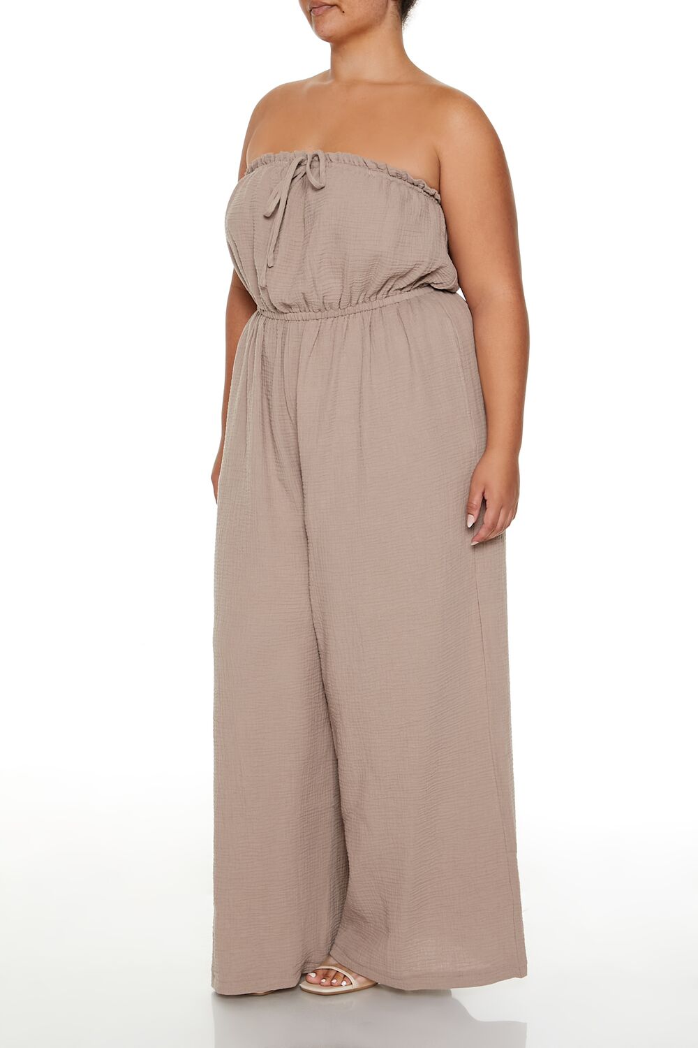 Plus Size Wide-Leg Jumpsuit