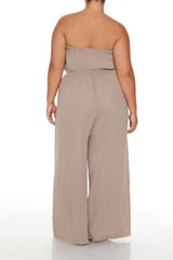 Plus Size Wide-Leg Jumpsuit