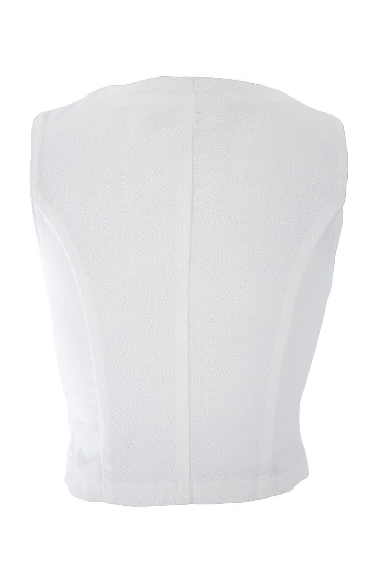Stretch Denim Vest