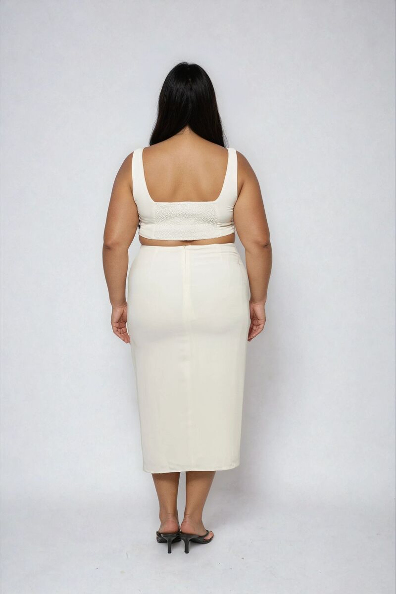 Plus Size Cutout Bodycon Midi Dress