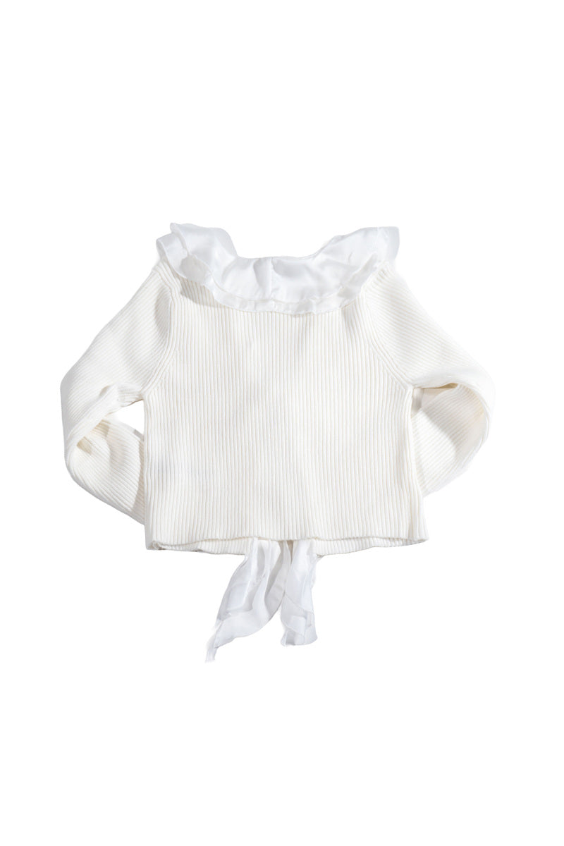 Plus Size Ribbed Knit Tie-Front Cardigan