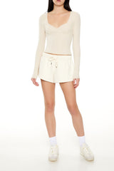 Ribbed Sweetheart Crop Top