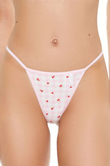 Strawberry G-String Thong Panties