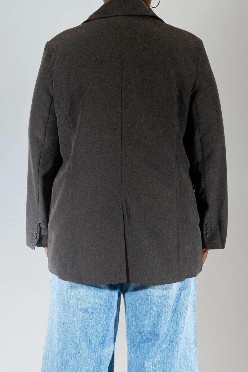 Plus Size Relaxed-Fit Blazer