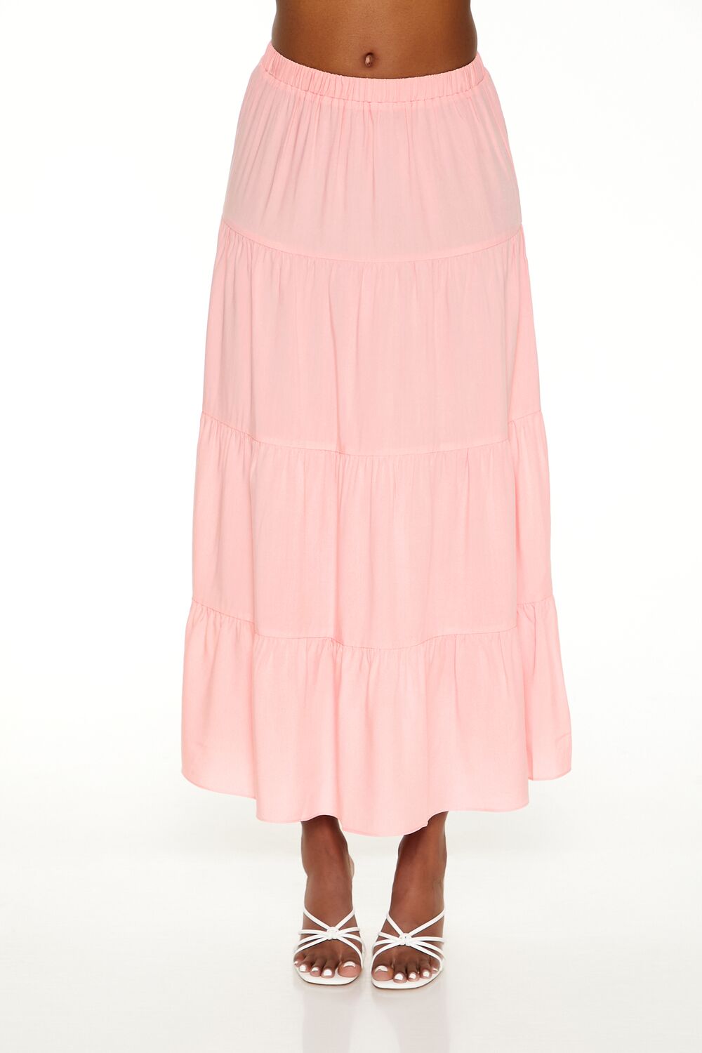 Tiered A-Line Maxi Skirt