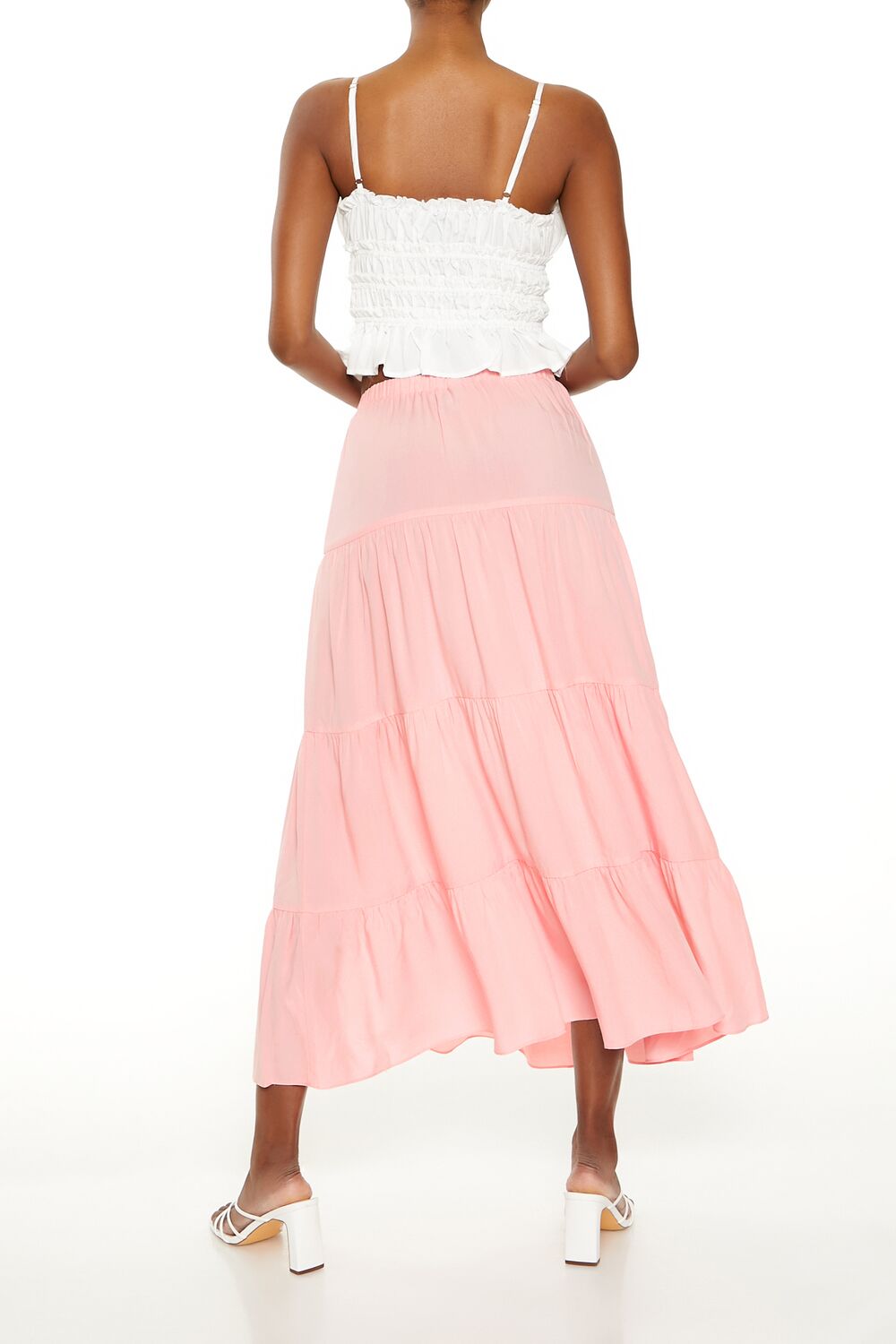 Tiered A-Line Maxi Skirt