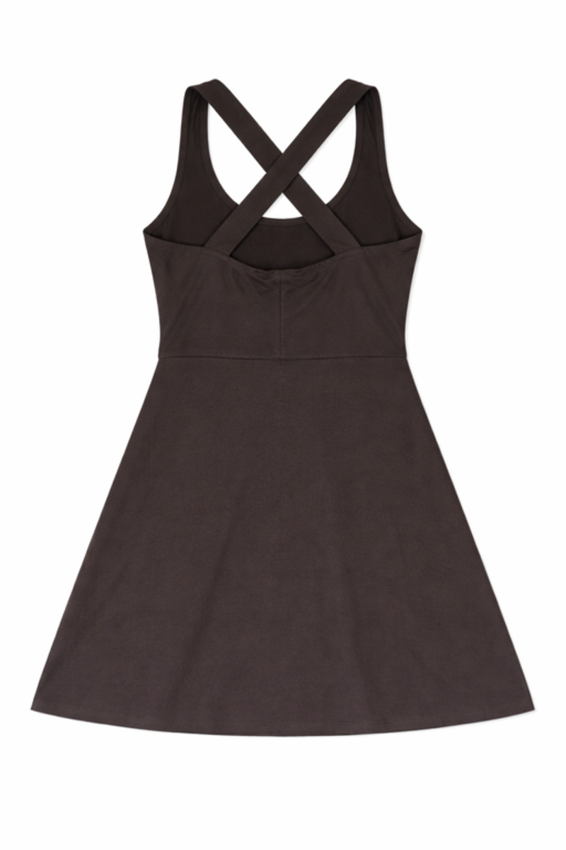 Plus Size Crisscross Halter Romper Dress