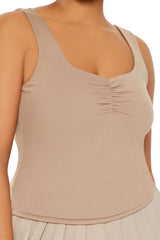 Plus Size Square-Neck Tank Top