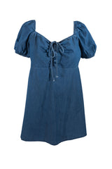 Plus Size Denim Mini Dress