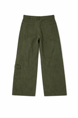 Plus Size Glitter-Accent Wide-Leg Cargo Pants