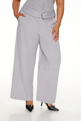 Plus Size High-Rise Wide-Leg Pants
