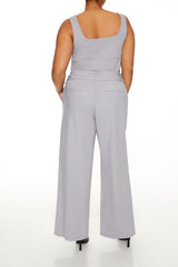 Plus Size High-Rise Wide-Leg Pants