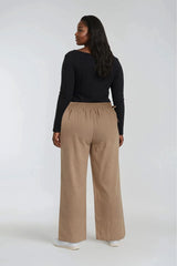 Plus Size Wide-Leg Side-Drawstring Pants