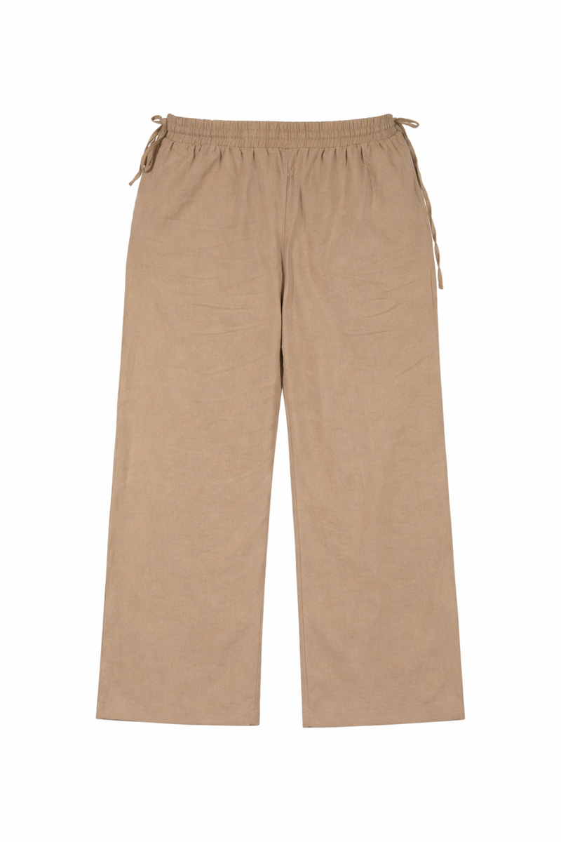 Plus Size Wide-Leg Side-Drawstring Pants