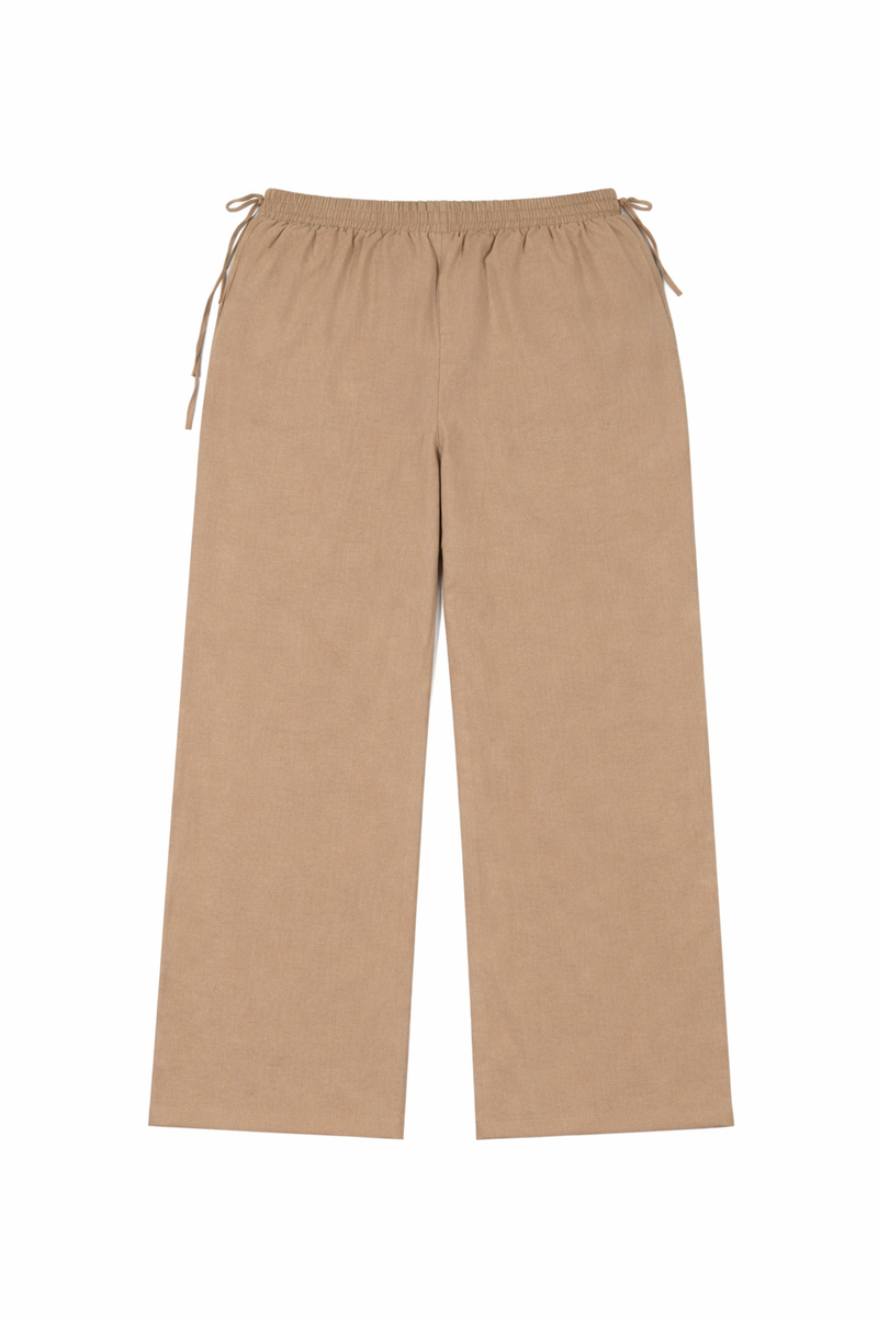 Plus Size Wide-Leg Side-Drawstring Pants
