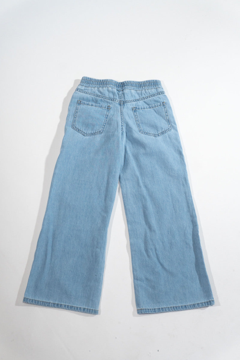 Kids Wide-Leg Utility Denim Pants