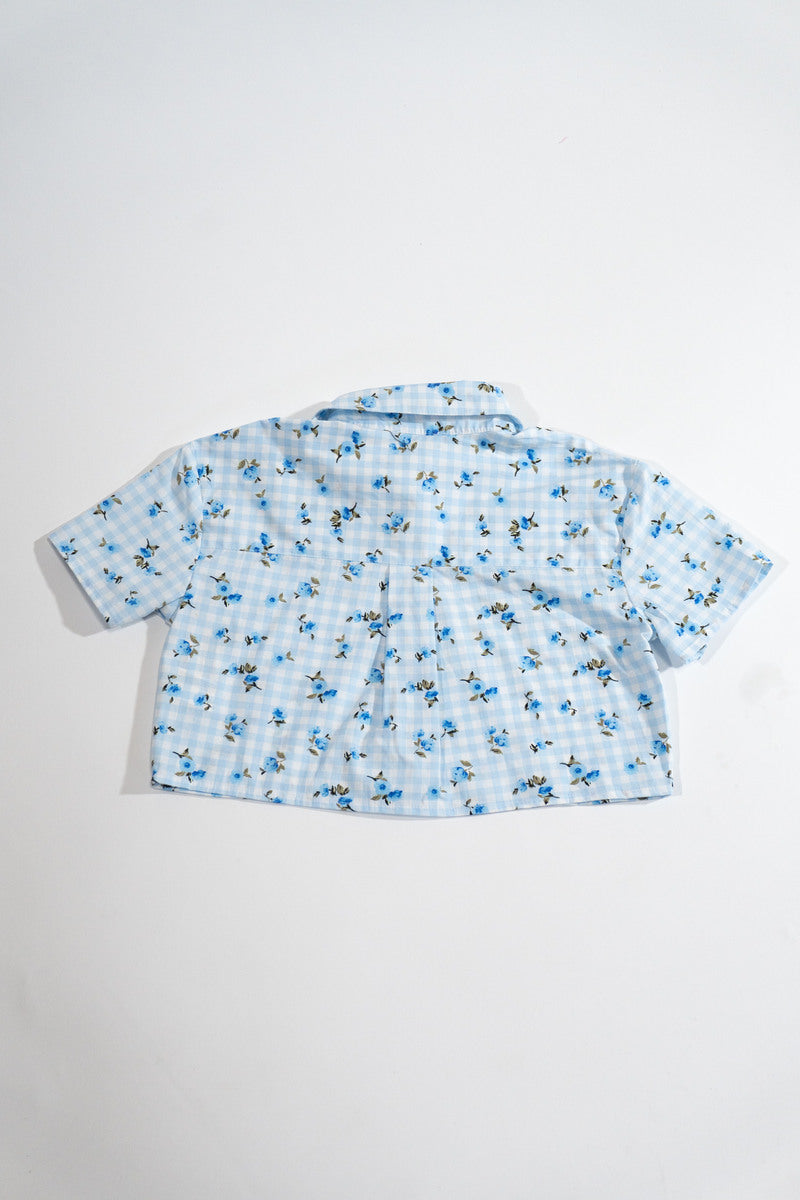 Kids Floral Short-Sleeve Shirt & Shorts Set