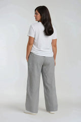 Plus Size Pinstriped Drawstring Pants