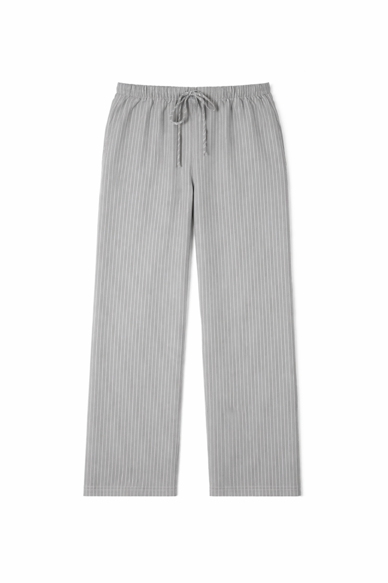 Plus Size Pinstriped Drawstring Pants