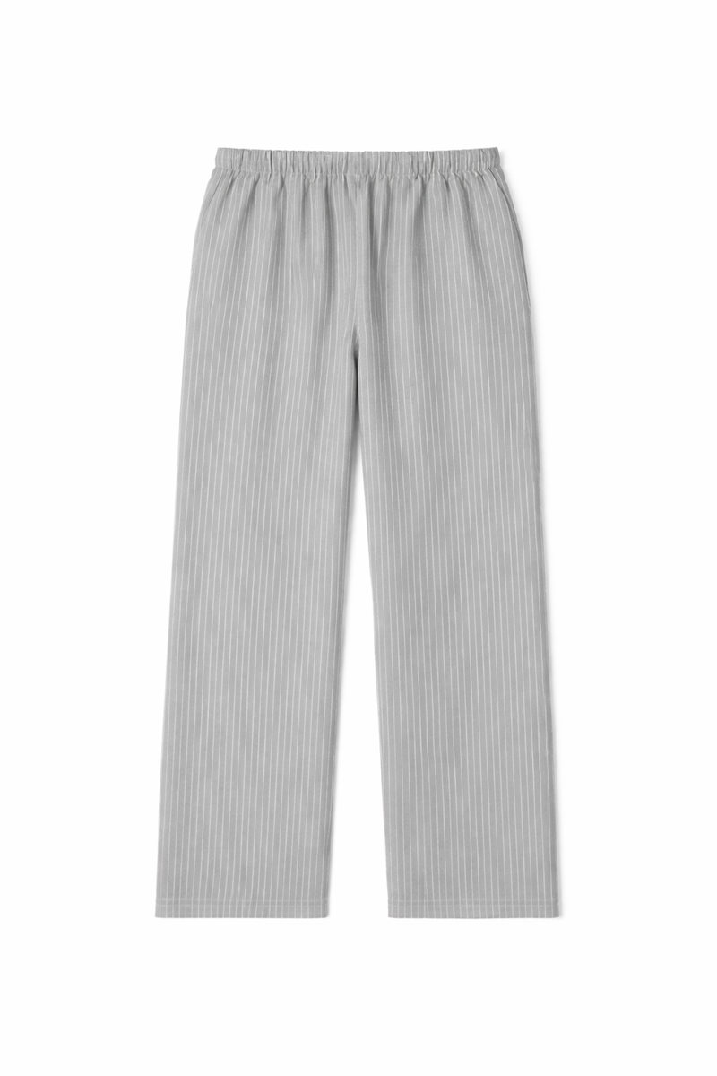 Plus Size Pinstriped Drawstring Pants