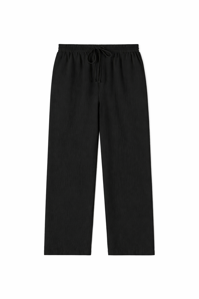 Plus Size Wide-Leg Drawstring Pants