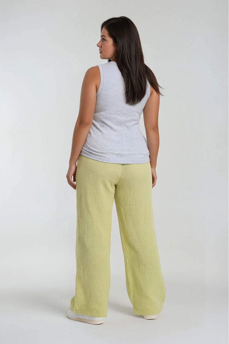 Plus Size Wide-Leg Drawstring Pants