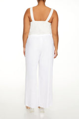 Plus Size Wide-Leg Drawstring Pants