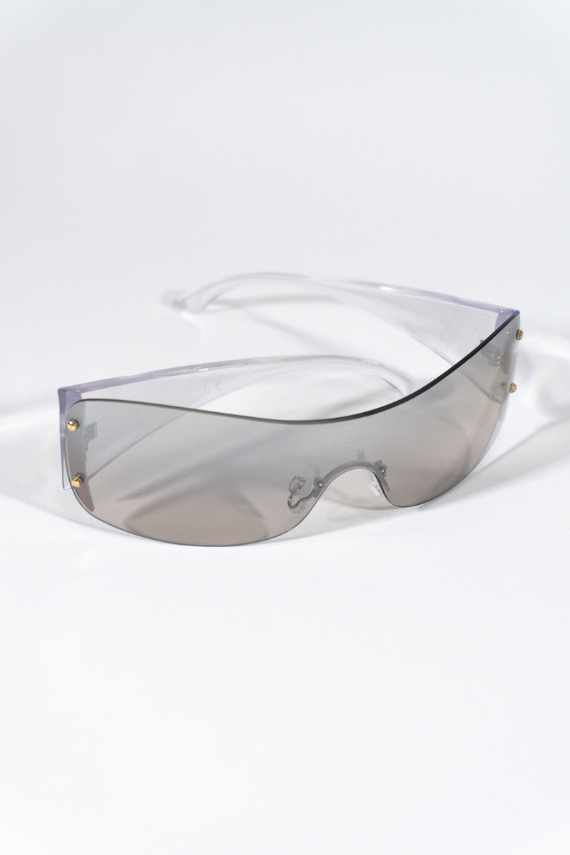 Clear Aviator Sunglasses