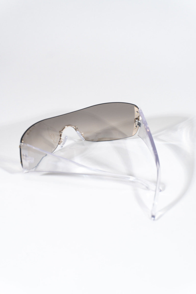 Clear Aviator Sunglasses