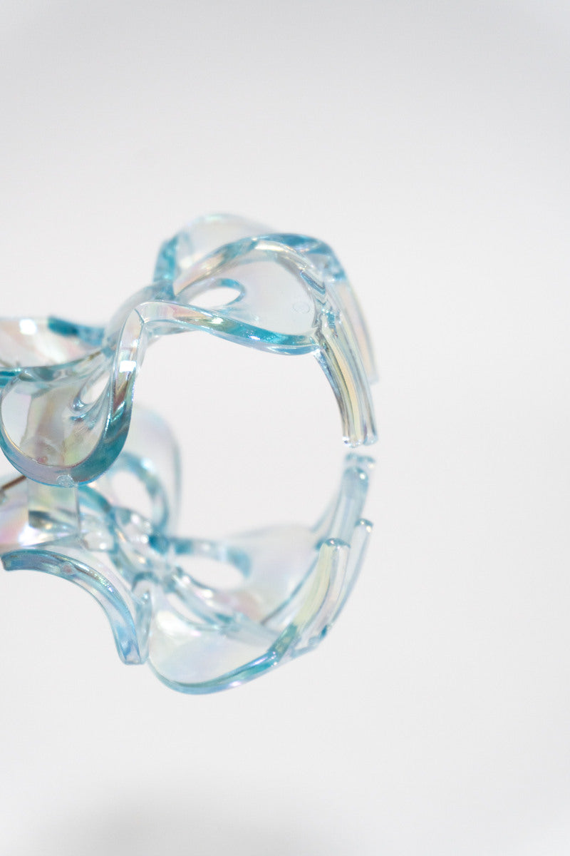 Iridescent Flower Hair Claw Clip