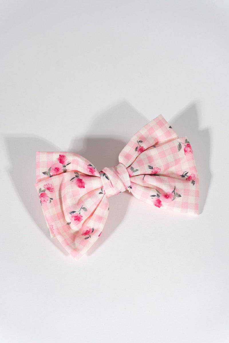 Printed Bow Hair Clip