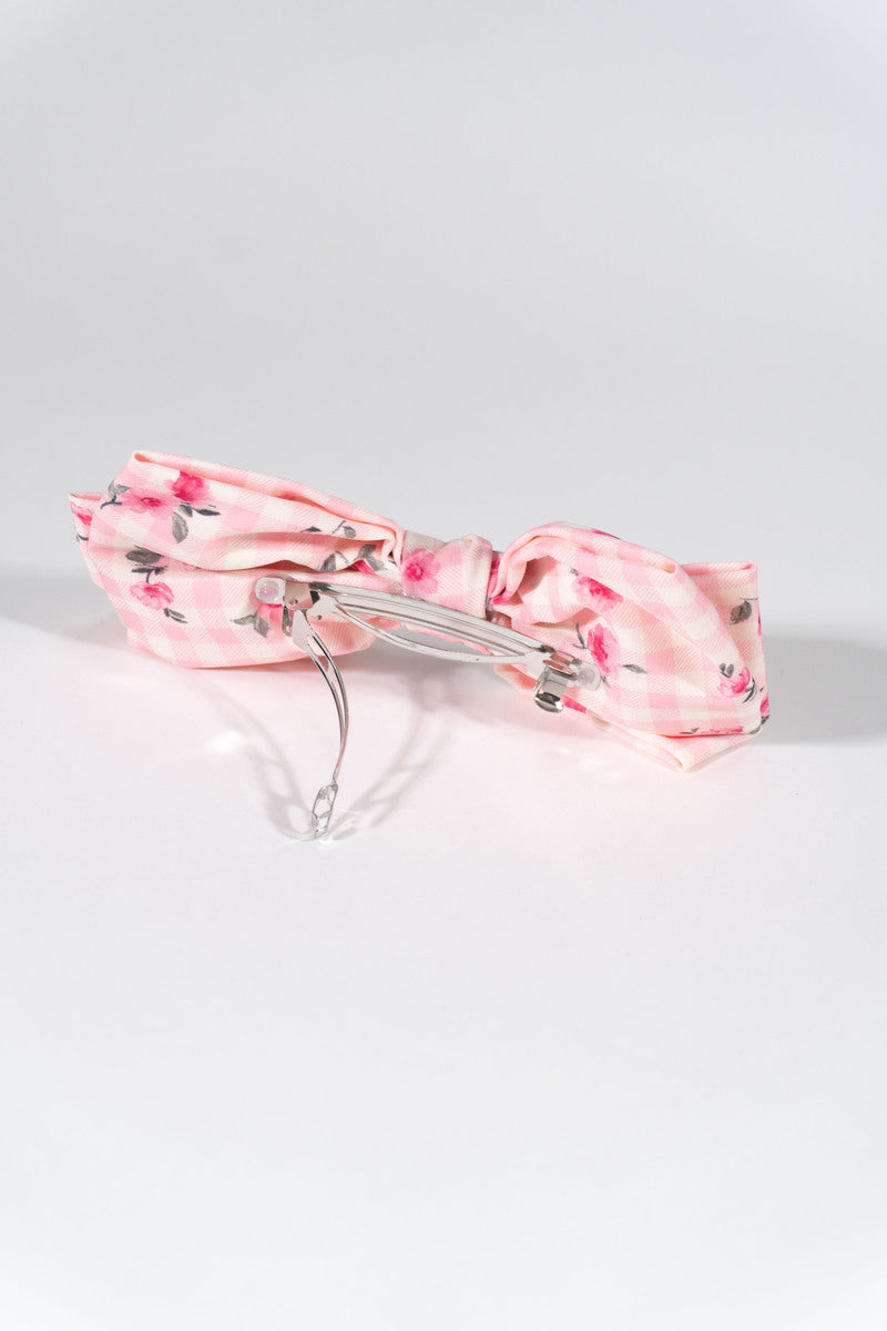 Printed Bow Hair Clip