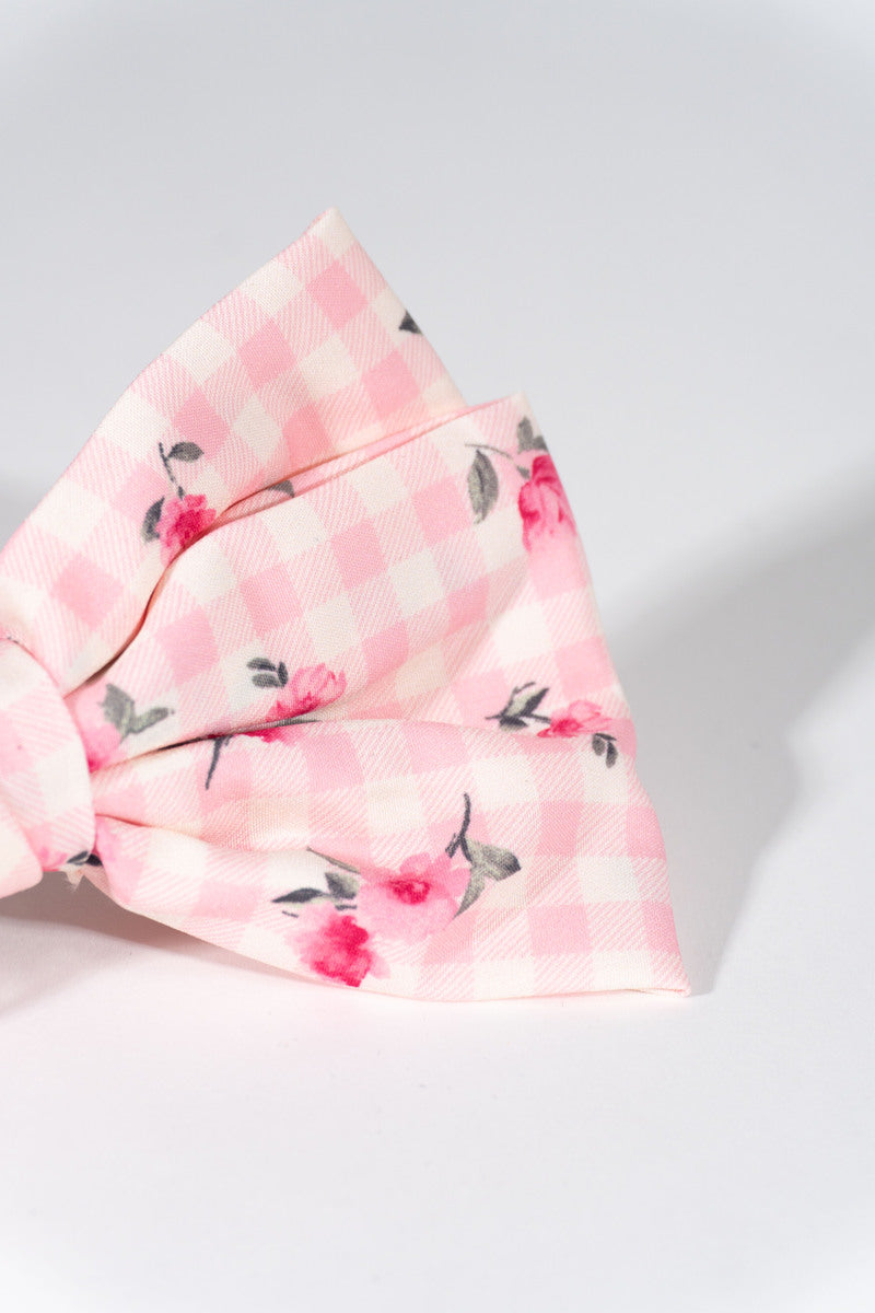 Printed Bow Hair Clip