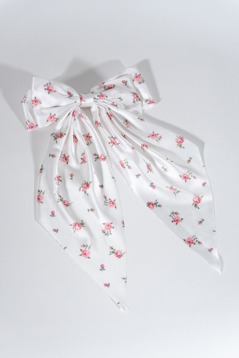 Printed Bow Hair Clip