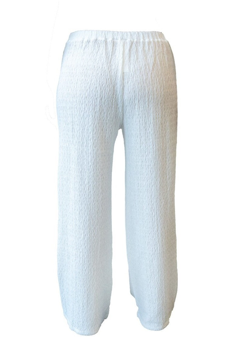 Textured Swim Cover-Up Pants