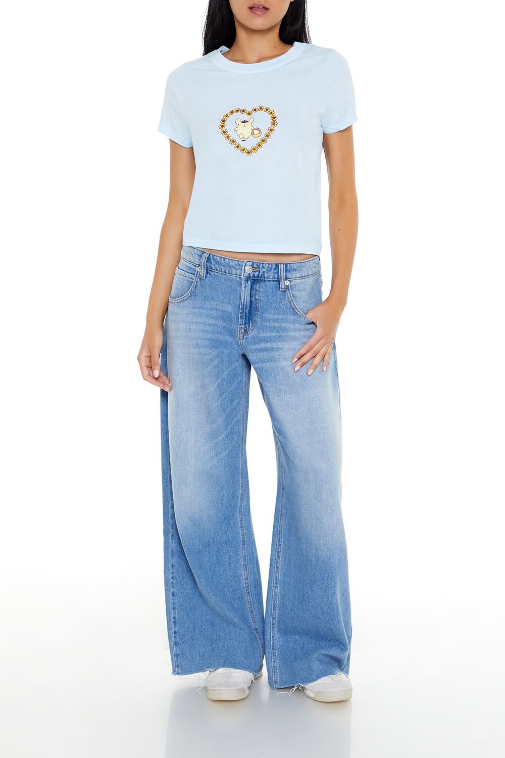 Pompompurin Graphic Cropped Tee