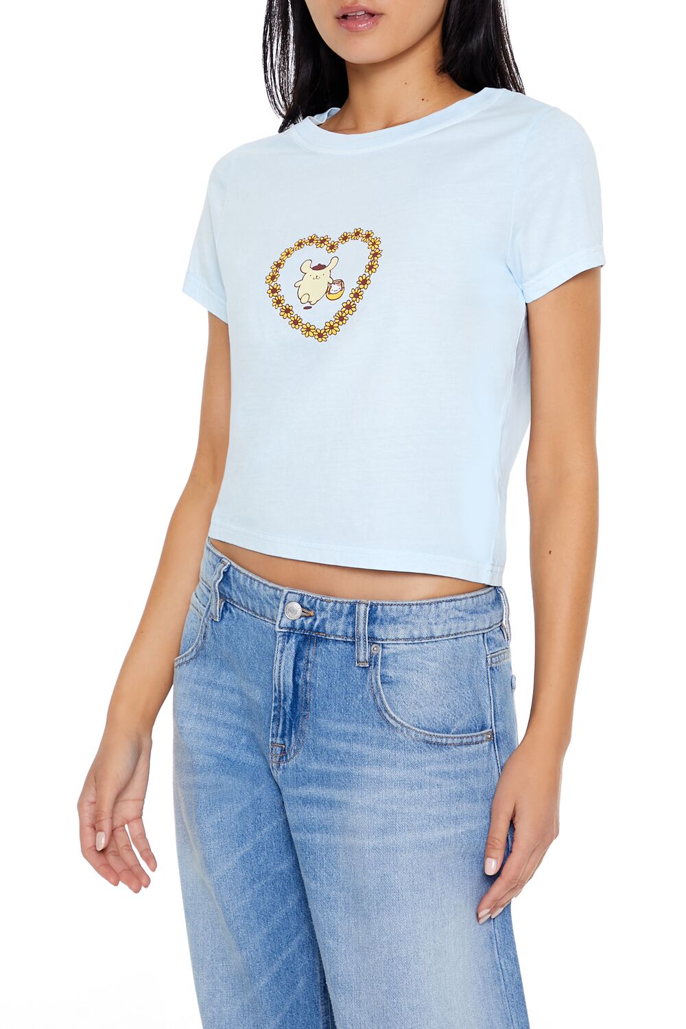 Pompompurin Graphic Cropped Tee