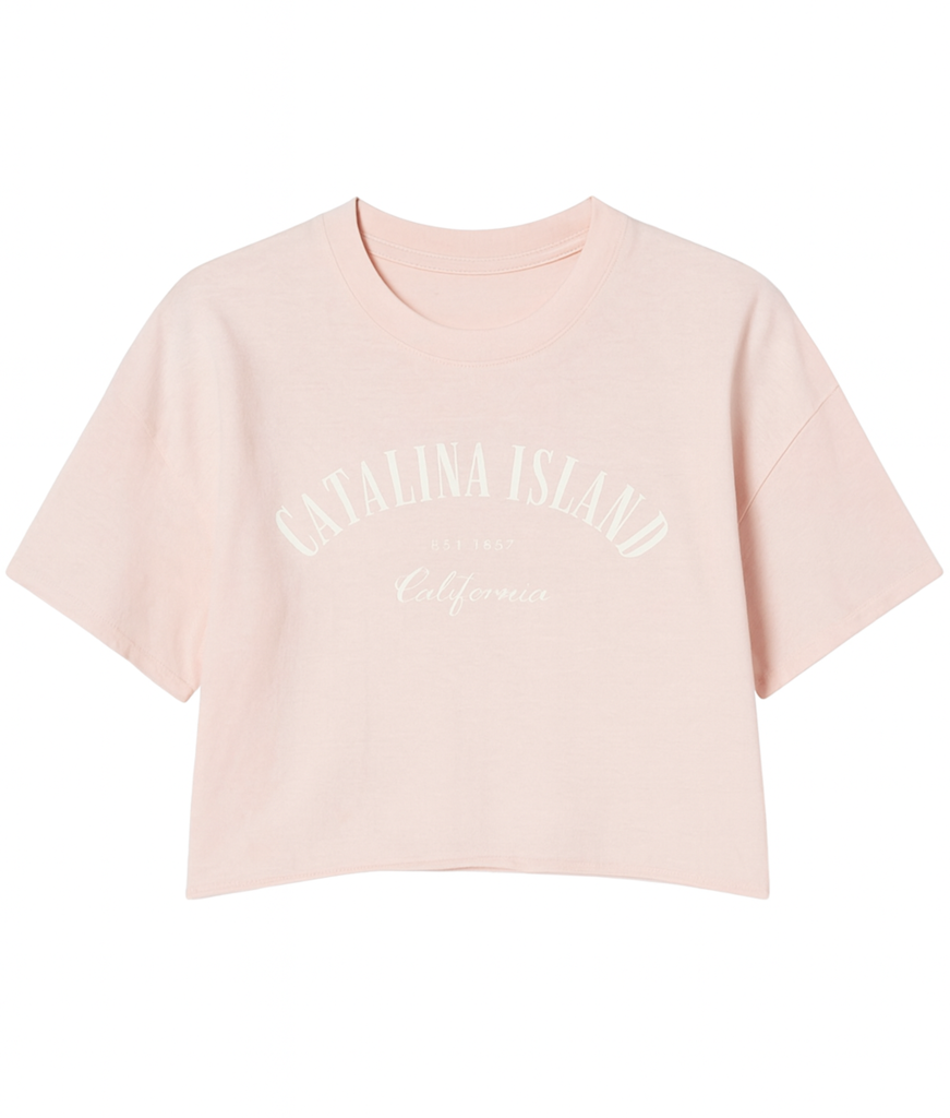 Catalina Island Boxy Cropped Tee
