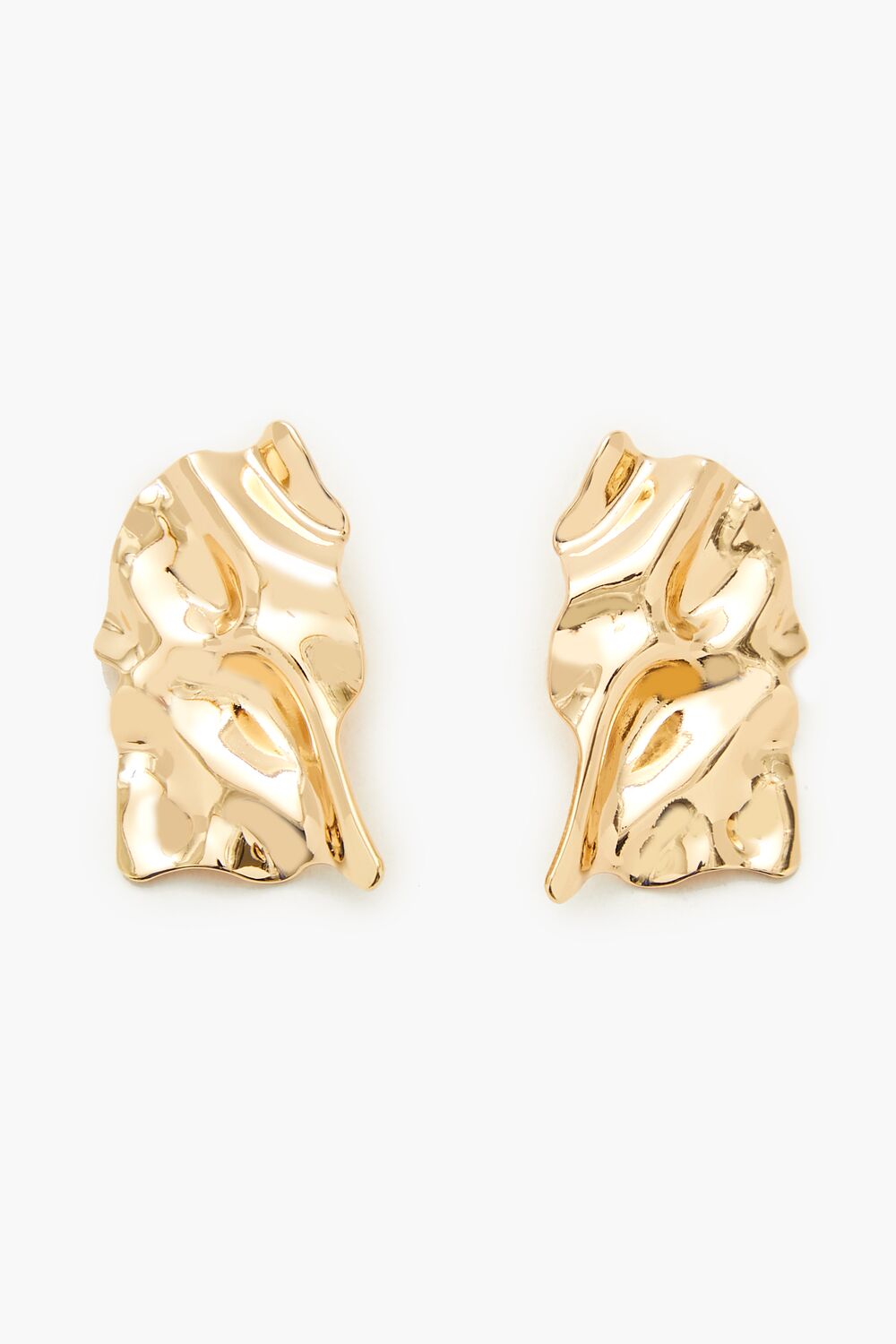 Hammered Abstract Drop Earrings